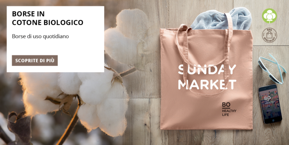 Shopper cotone organico 