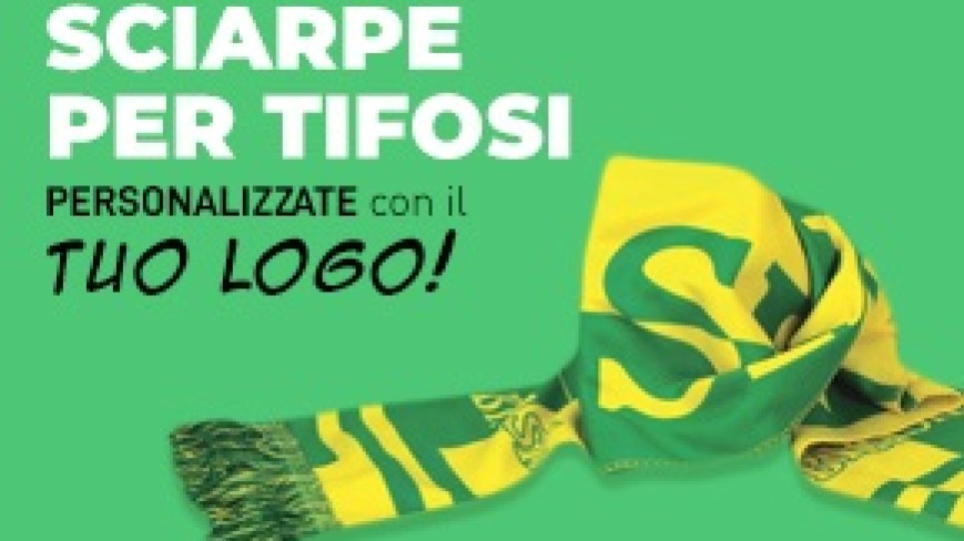 Sciarpe per tifosi di tutti gli sport