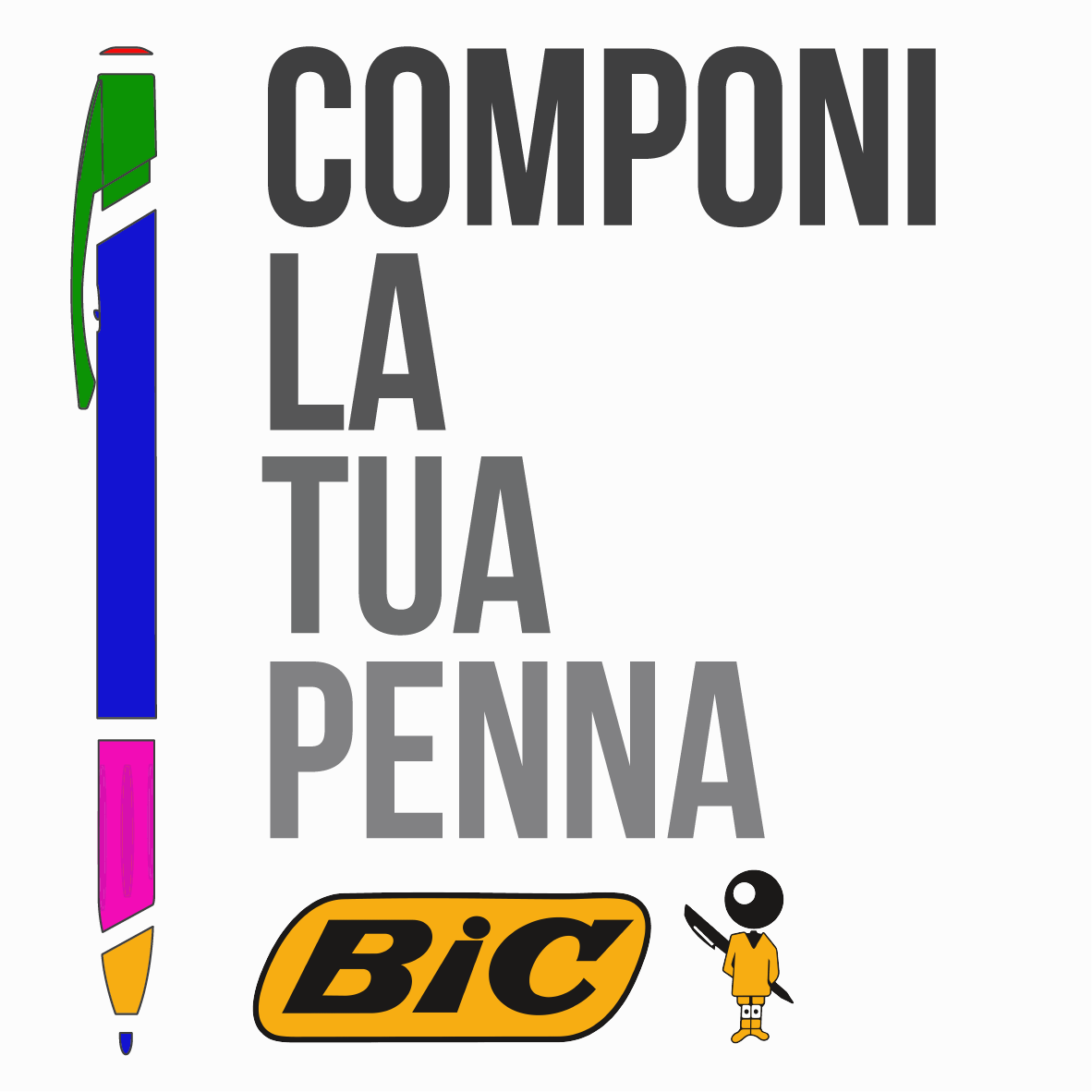 BIC® Clic Stic Softfeel® penna a sfera FullGadgets.com